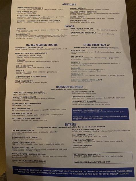 italian daughter restaurant|the italian daughter menu.